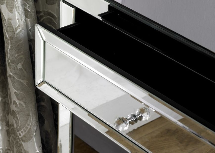 Valencia Mirrored 2 Drawer Console Table