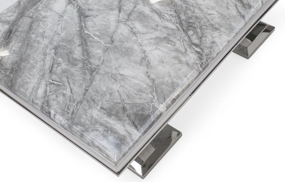 Vida Living Arianna Grey Marble Coffee Table