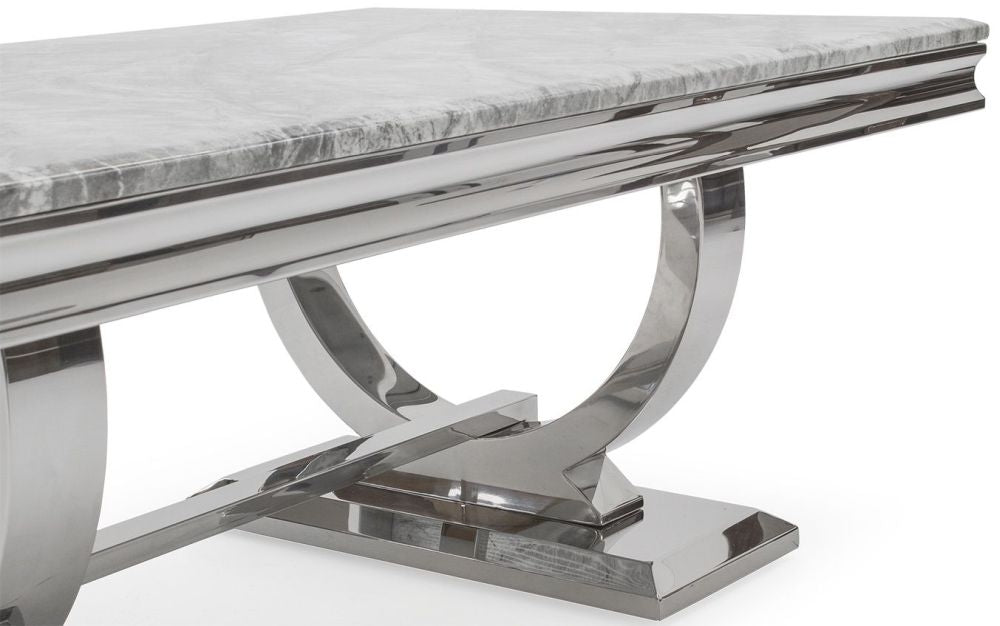Vida Living Arianna Grey Marble Coffee Table