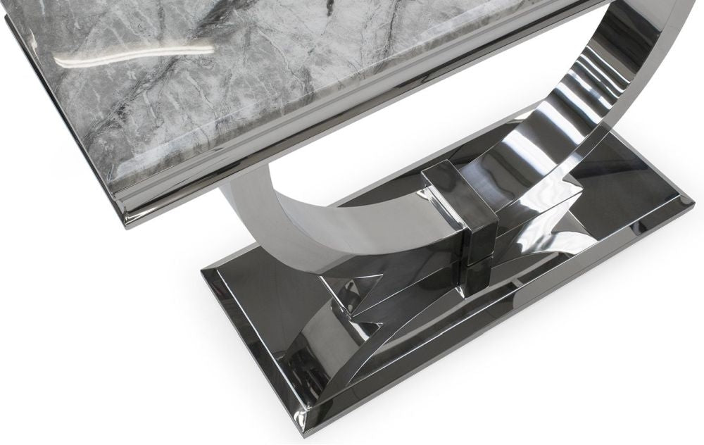 Vida Living Arianna Grey Marble Console Table