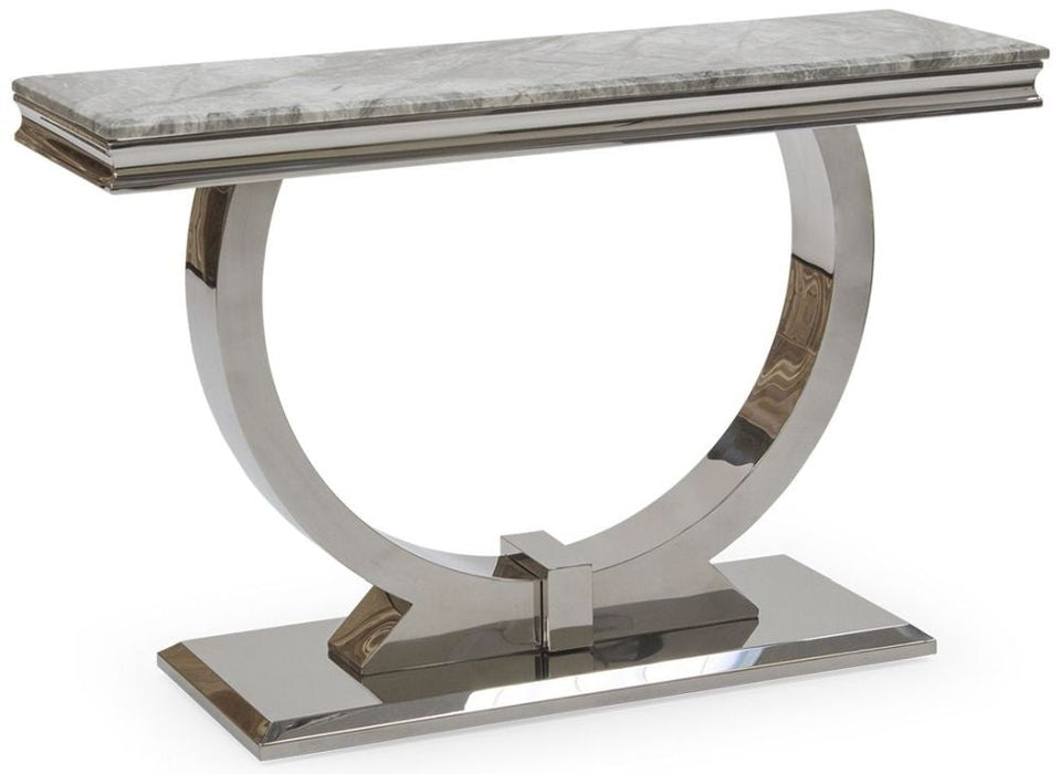 Vida Living Arianna Grey Marble Console Table