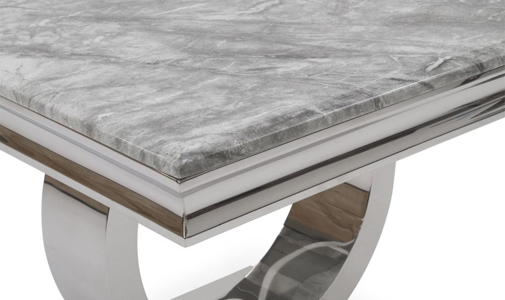 Vida Living Arianna Grey Lamp Table