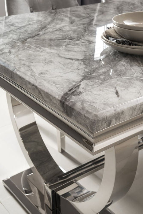 Vida Living Arianna 200cm Grey Dining Table - 8 Seater