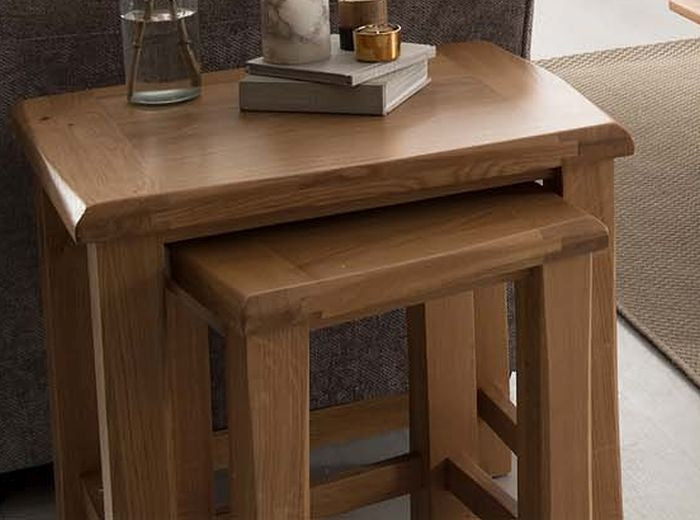 Vida Living Breeze Oak Nest of Tables