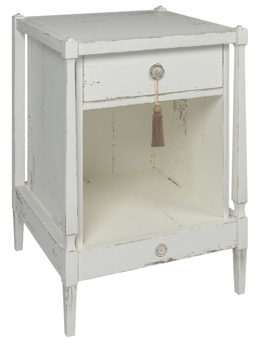 Willis and Gambier Atelier Distressed White Bedside Cabinet