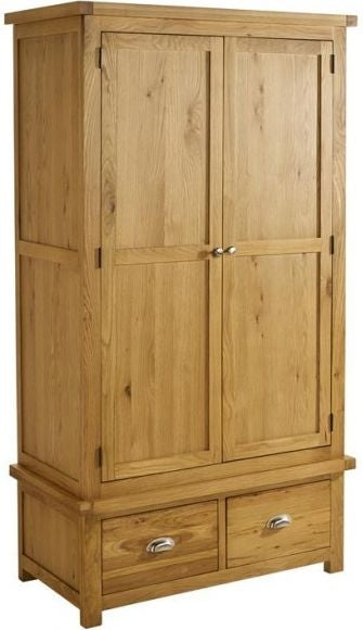 Woburn Rustic Oak 2 Door Wardrobe