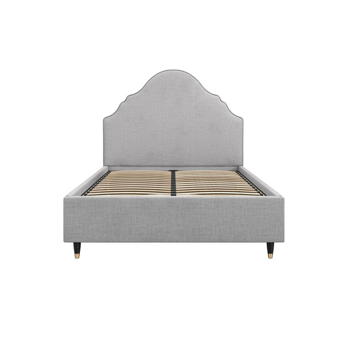 Quince Light Grey Kingsize Bed
