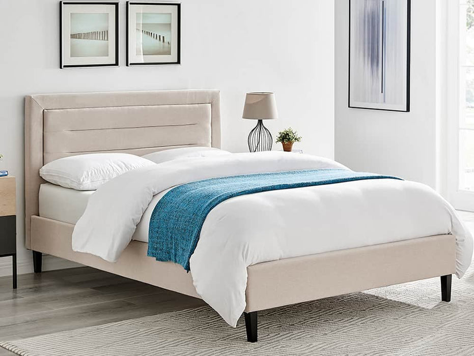 Limelight Picasso 5ft King Size Biscuit Fabric Bed Frame