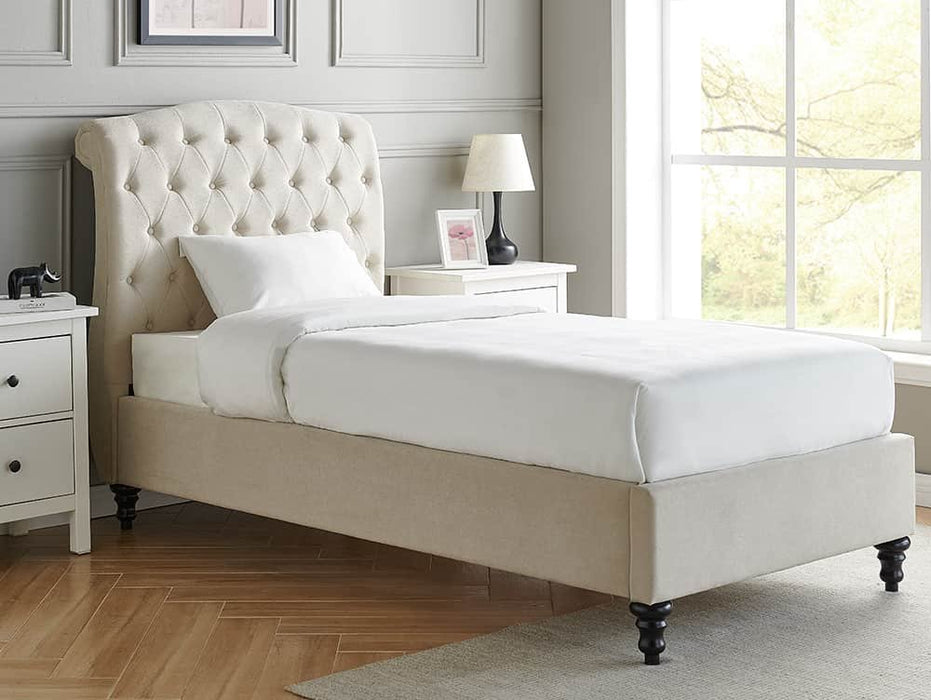 Limelight Rosa 3ft Single Natural Fabric Bed Frame