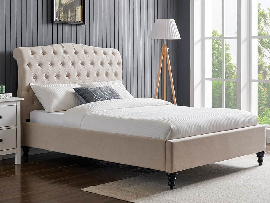 Limelight Rosa 4ft6 Double Natural Fabric Bed Frame