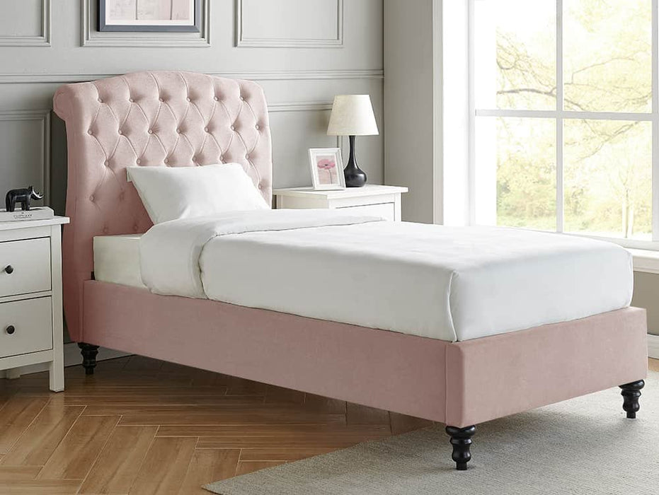 Limelight Rosa 3ft Single Pink Fabric Bed Frame