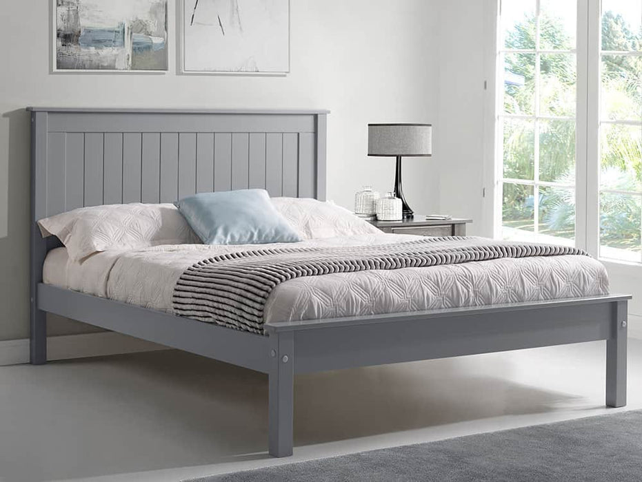 Limelight Taurus 4ft6 Double Light Grey Wooden Bed Frame (Low Footend)