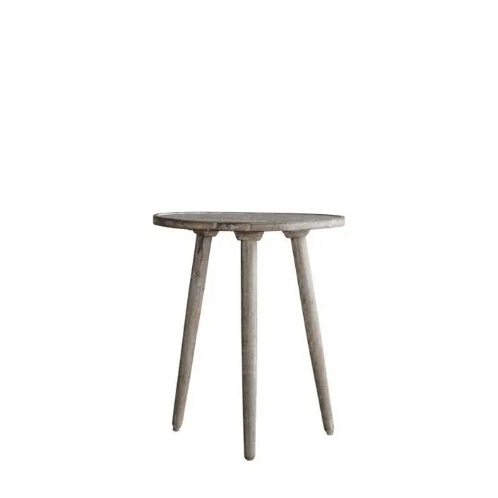 Agra Side Table Natural White