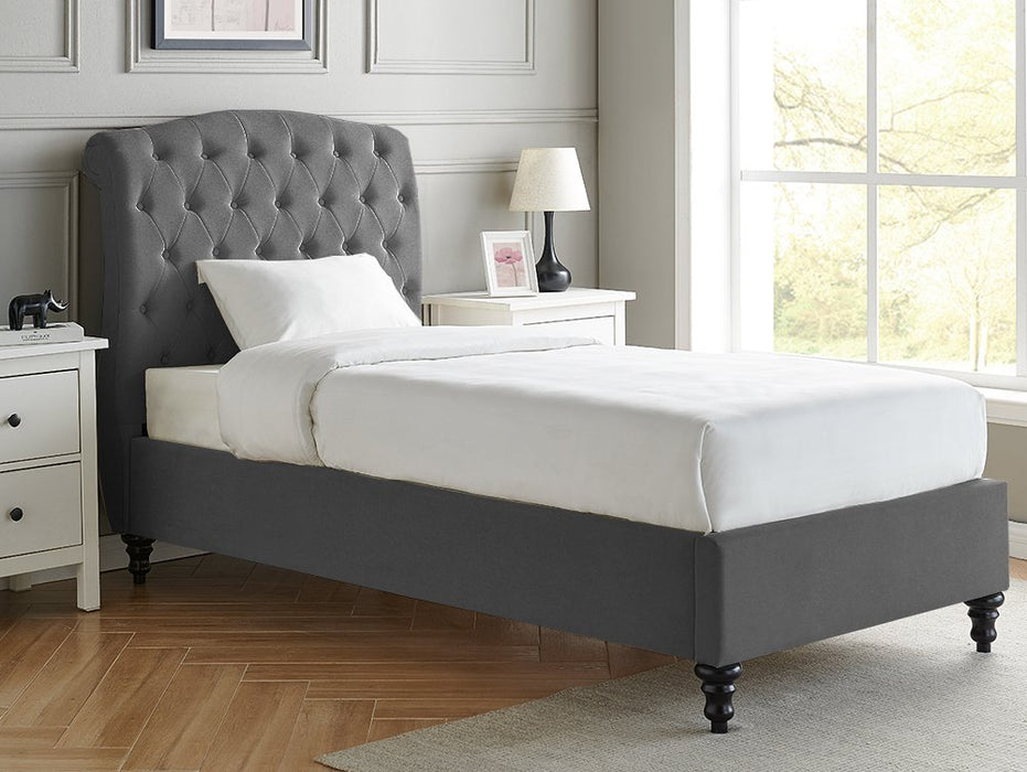 Limelight Rosa 3ft Single Dark Grey Fabric Bed Frame