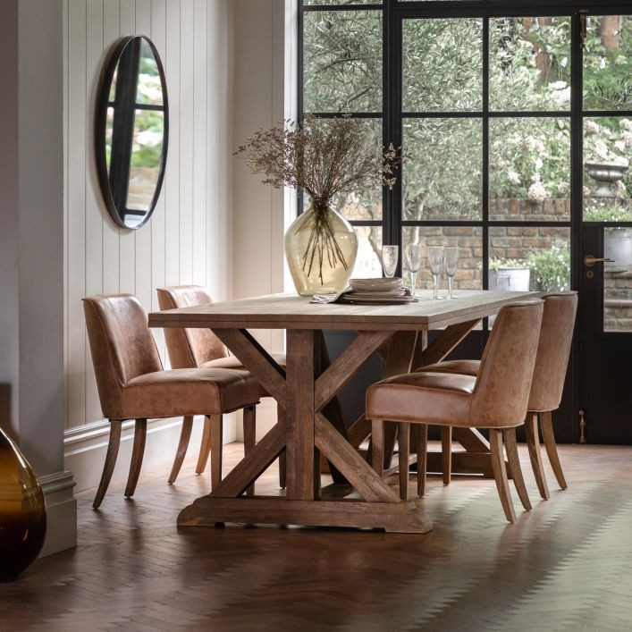 Ashbourne 220cm Mango Wood Large Dining Table