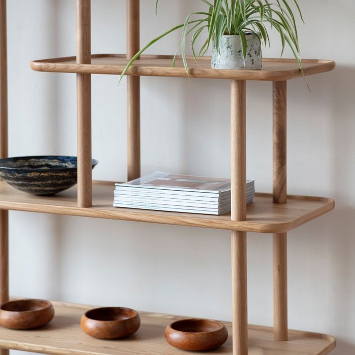 Kingham Grey Oak Open Display Unit