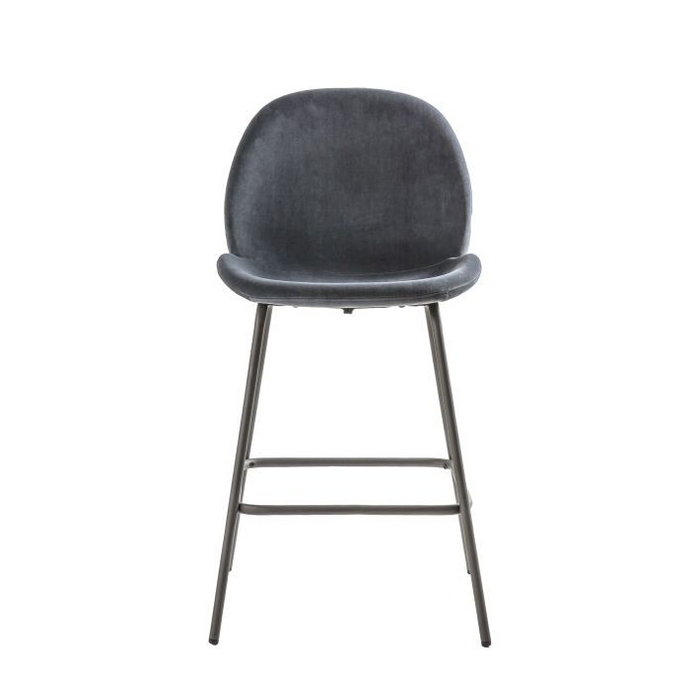 Flanagan Stool Black Velvet (2pk)
