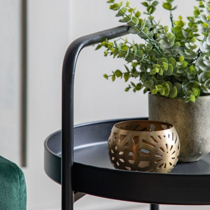 Sennen Metal Round Side Table