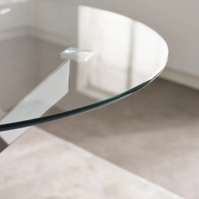 ANDERSON ROUND GLASS DINING TABLE
