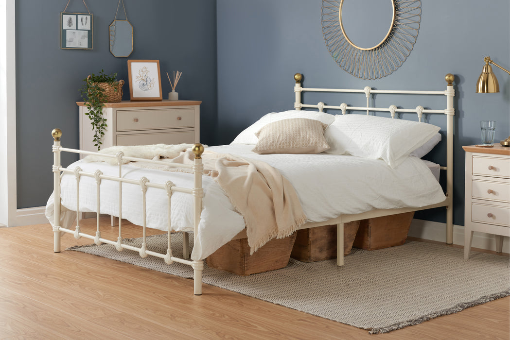 Birlea 120cm Atlas Bed Cream