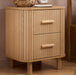 Birlea Axel 2 Drawer Fluted Bedside