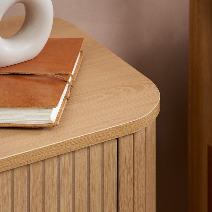 Birlea Axel 2 Drawer Fluted Bedside