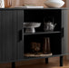 Birlea Axel 2 Door Fluted Sideboard Black