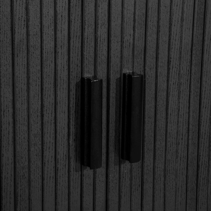 Birlea Axel 2 Door Fluted Sideboard Black