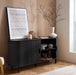 Birlea Axel 2 Door Fluted Sideboard Black
