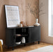 Birlea Axel 2 Door Fluted Sideboard Black