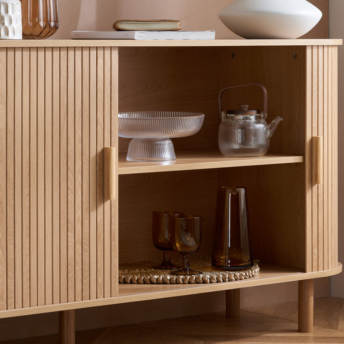 Birlea Axel 2 Door Fluted Sideboard Oak