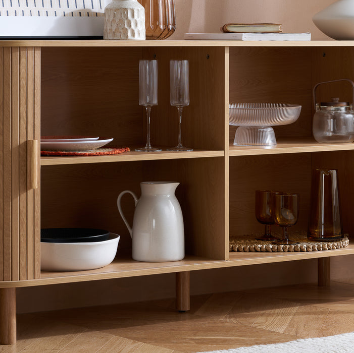 Birlea Axel 2 Door Fluted Sideboard Oak