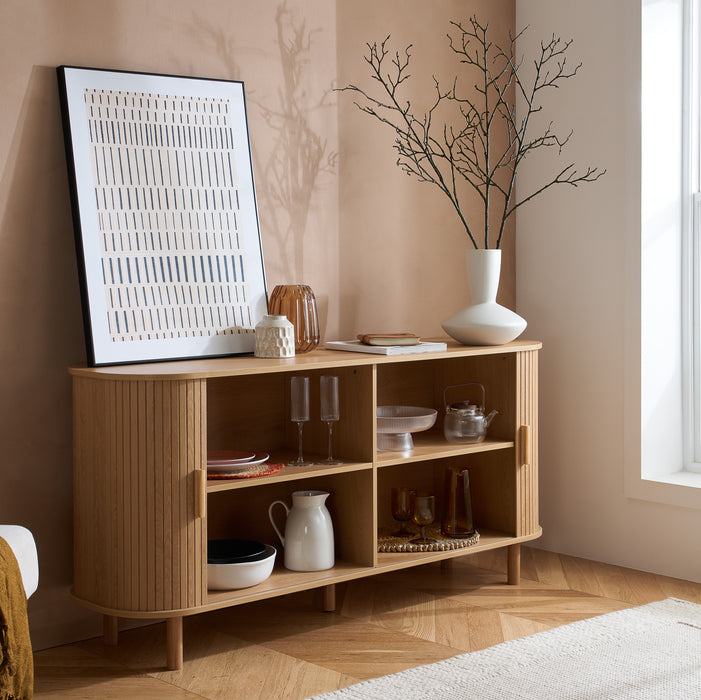 Birlea Axel 2 Door Fluted Sideboard Oak