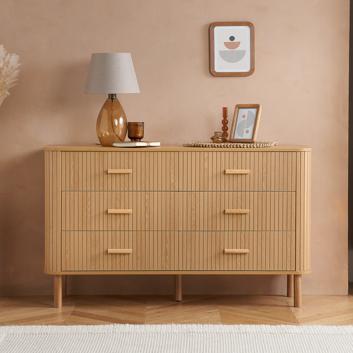 Birlea Axel 6 Drawer Fluted Chest