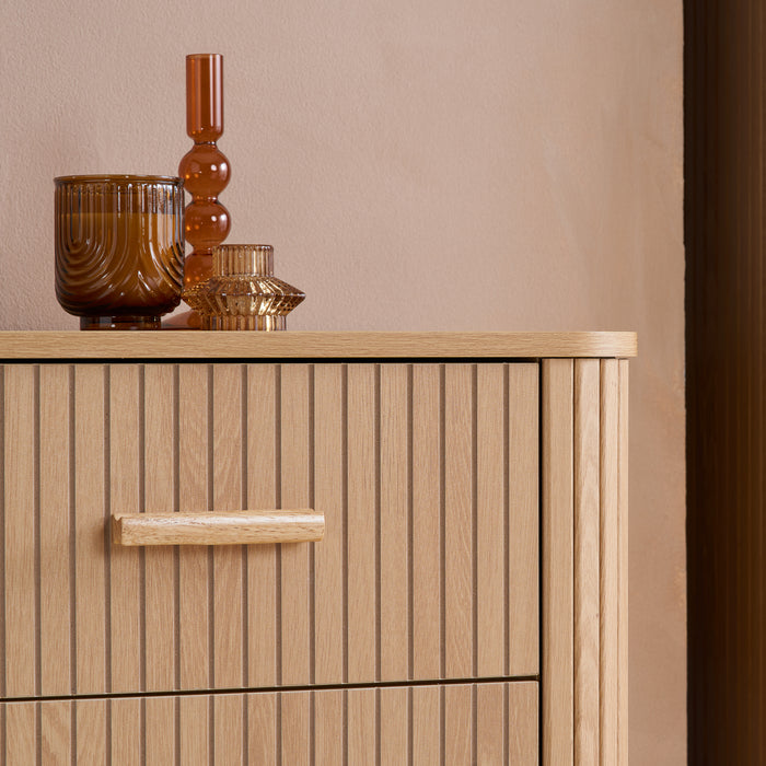 Birlea Axel 5 Drawer Fluted Chest