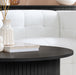 Birlea Axel Round Fluted Coffee Table Black