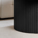 Birlea Axel Round Fluted Coffee Table Black