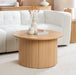 Birlea Axel Round Fluted Coffee Table Oak