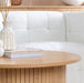 Birlea Axel Round Fluted Coffee Table Oak