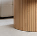 Birlea Axel Round Fluted Coffee Table Oak