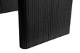 Birlea Axel Oval Fluted Dining Table With 4 Chairs Black