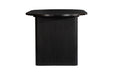 Birlea Axel Oval Fluted Dining Table With 4 Chairs Black