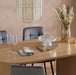 Birlea Axel Oval Fluted Dining Table Oak