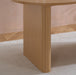 Birlea Axel Oval Fluted Dining Table Oak