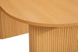 Birlea Axel Oval Fluted Dining Table With 4 Chairs Oak
