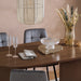 Birlea Axel Oval Fluted Dining Table Walnut