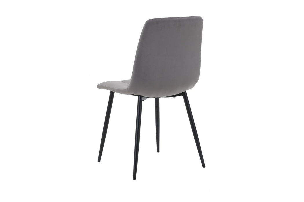 Birlea Axel Round Fluted Dining Table with 4 Chairs Oak