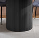 Birlea Axel Round Fluted Dining Table Black