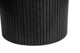 Birlea Axel Round Fluted Dining Table with 4 Chairs Black