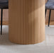 Birlea Axel Round Fluted Dining Table Oak